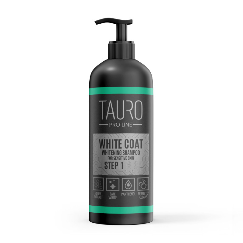 Shampoing blanchissant chien blanc Tauro Pro Line 1L
