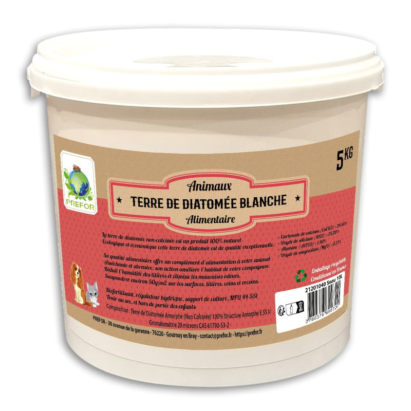 Terre de diatomée poudre insecticide dioxyde de silicium kieselguhr 1kg