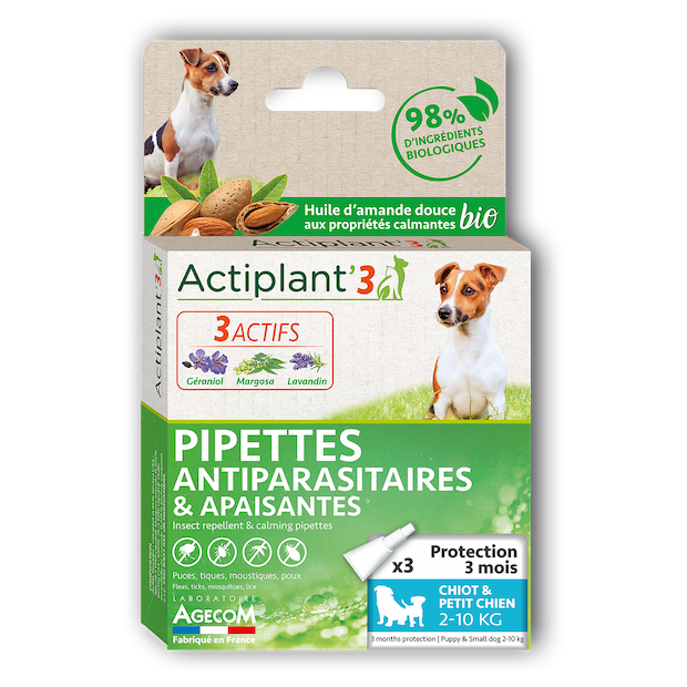 Pipettes Actiplant'3 chiot et petit chien