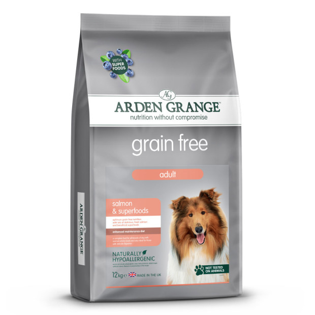Croquettes Grain Free au Saumon Arden Grange 12kg