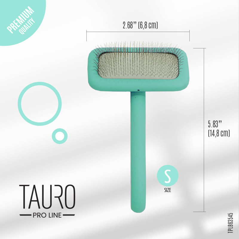 Brosse carde premium menthe Tauro Pro Line Small