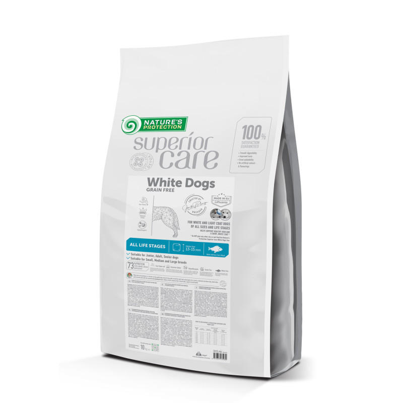 Croquettes Chien Blanc Poisson All Life Nature's Protection 10kg