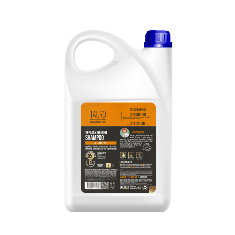Shampoing réparateur et nourrissant Tauro Pro Line 3,7L
