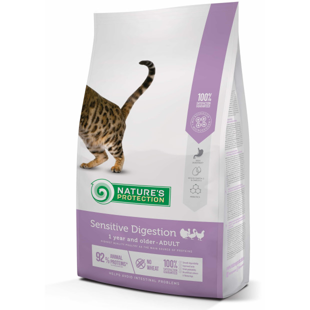 Croquettes digestion sensible chat Nature's Protection