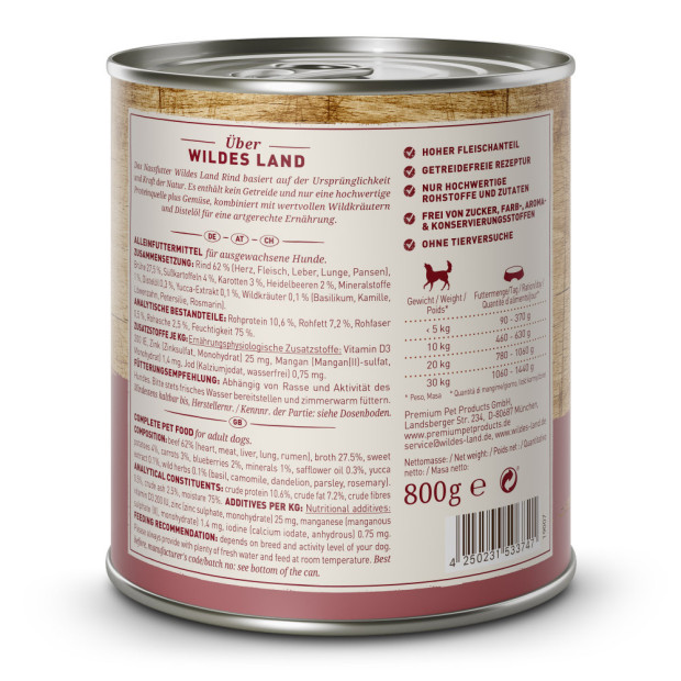 800g Wildes Land au Boeuf