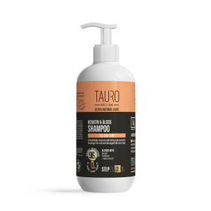 Shampoing Kératine et gloss Tauro Pro Line 400ml