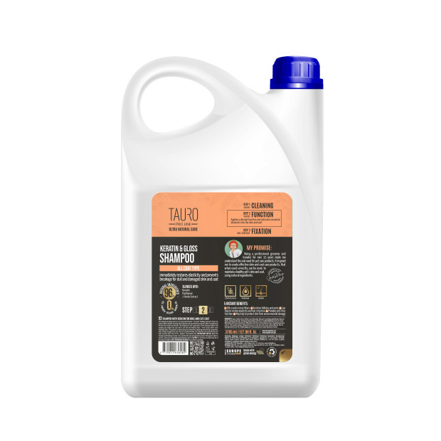 Shampoing Kératine et gloss Tauro Pro Line 3785ml