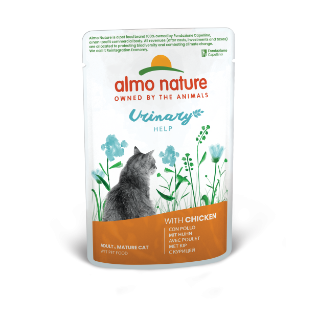 Sachet fraicheur Fonctionnel Urinary Support pour chats poulet  - Almo Nature