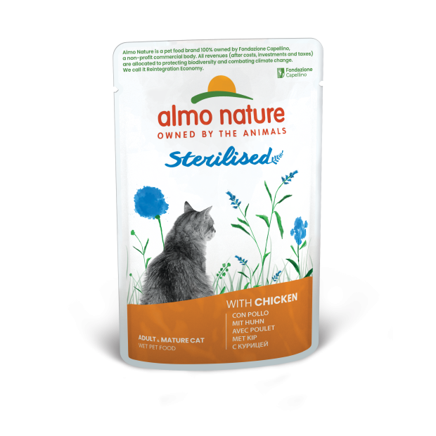  Stériliséd Almo Nature poulet70g