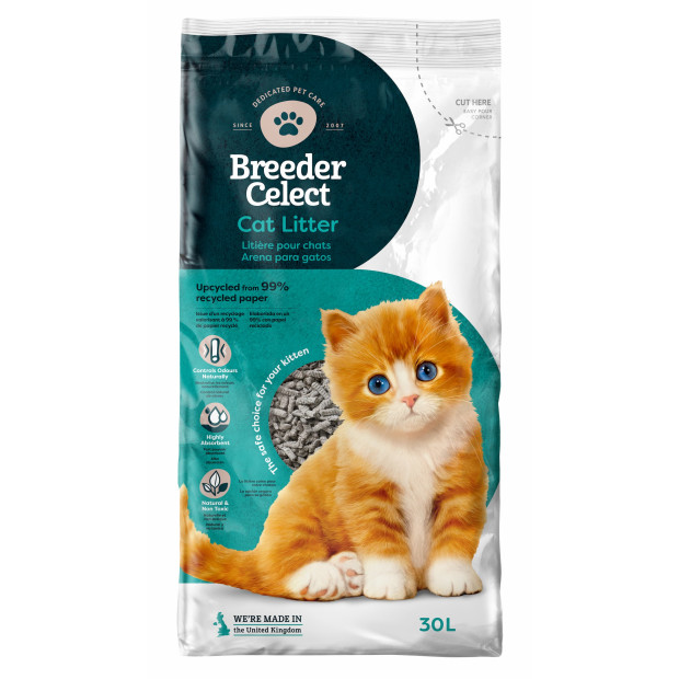 Litière pour chats Breeder's Celect 30L