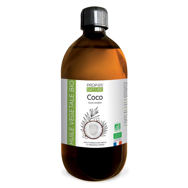 Huile végétale de coco Bio Propos'Nature pour animaux
