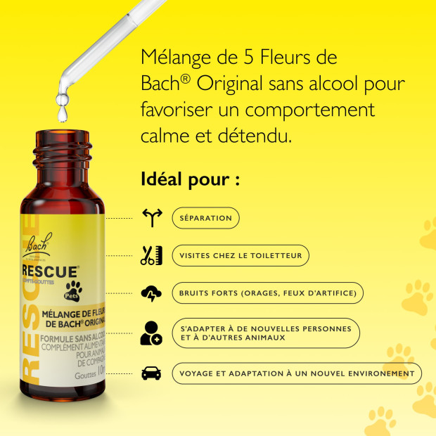 Rescue Pet Remedy Fleur de Bach : Anti-Stress et Anxieté