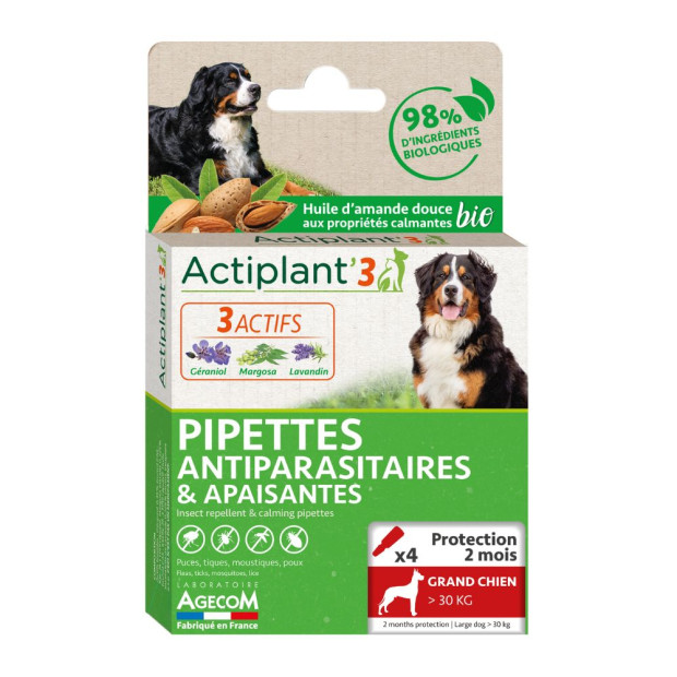 Pipettes Grands Chiens 4 pipettes