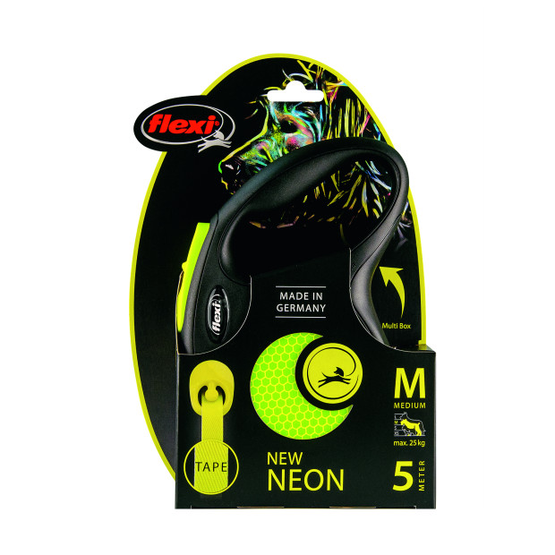 Laisse Flexi Tape Neon ruban fluo