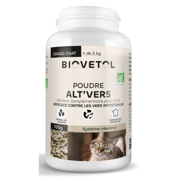 Poudre Alt'vers Chat Bio Biovetol