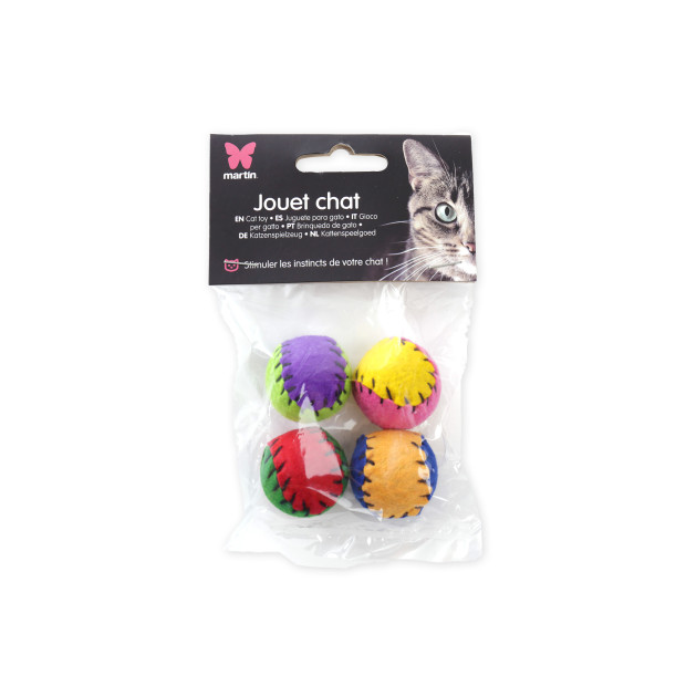 Balles feutrine pour chats martin sellier