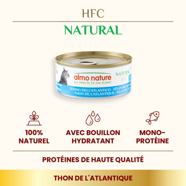 Boites 150g chat Almo Nature HFC Natural