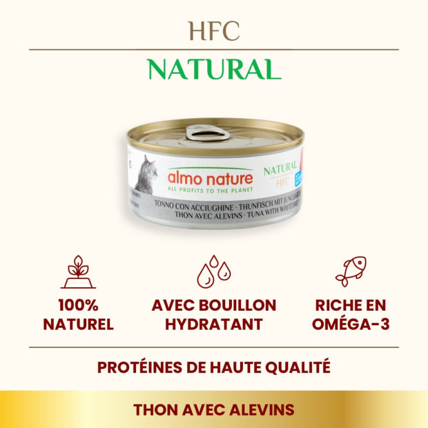 Boites 150g chat Almo Nature HFC Natural