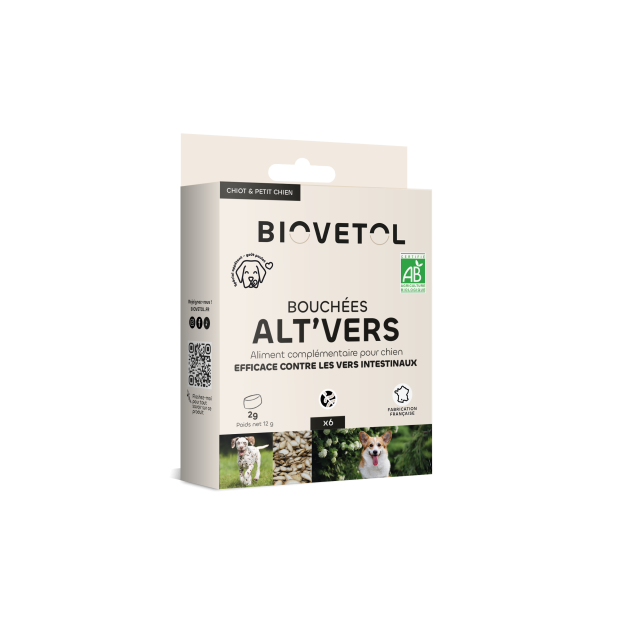 Alt'vers bouchées bio pour chiens Biovetol