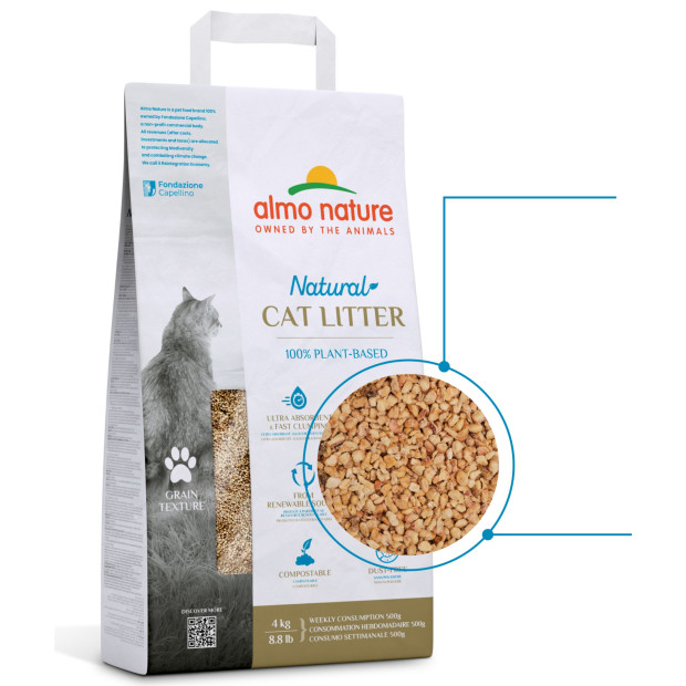 Litière Cat Litter Grain Texture Almo Nature