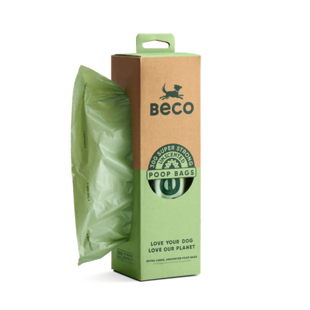 Sacs à crottes sans odeur Beco solides et recyclés