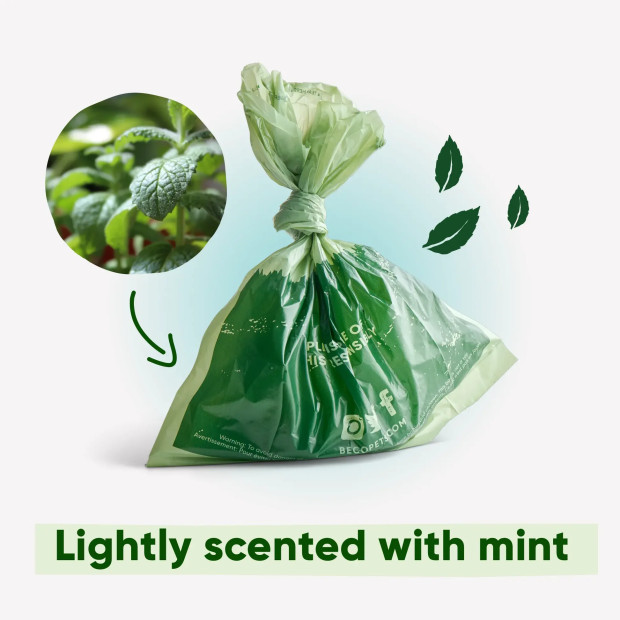 Sacs à crottes parfumés Beco à la menthe verte