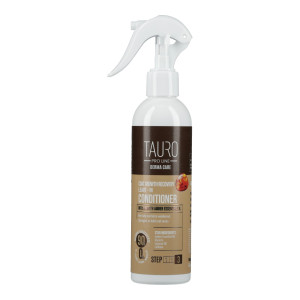 Soin sans rinçage à l'ambre repousse poil chien & chat Tauro Pro Line