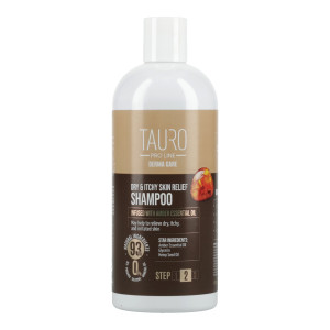 Shampoing à l'ambre peau sèche et irritée chien & chat Tauro Pro Line