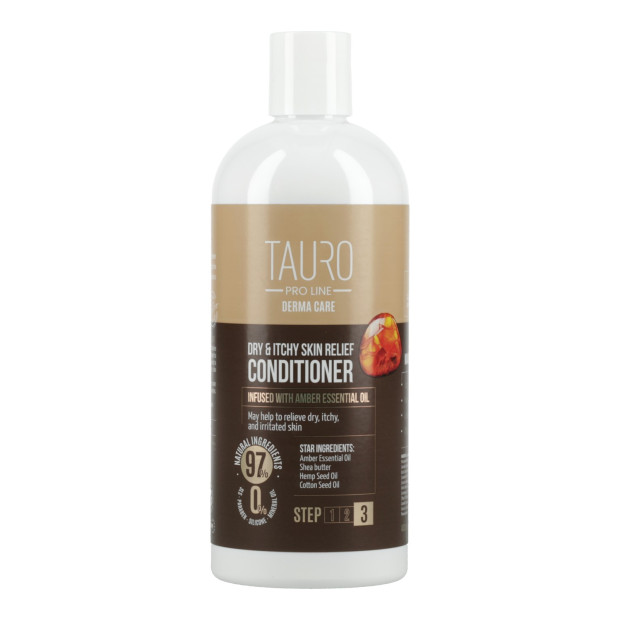 Après-shampoing apaisant peau sèche chien & chat Tauro Pro Line