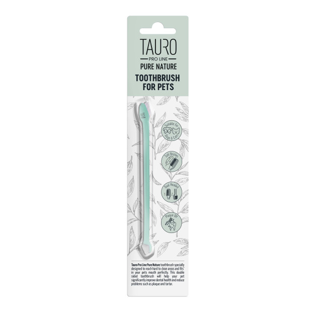 Brosse à dents chien chat Tauro Pro Line