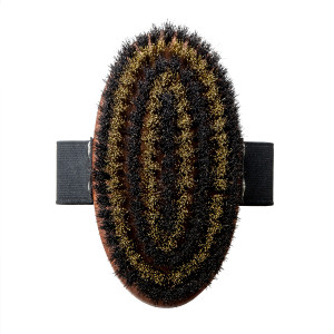 Brosse massage laiton crin de cheval Tauro Pro Line