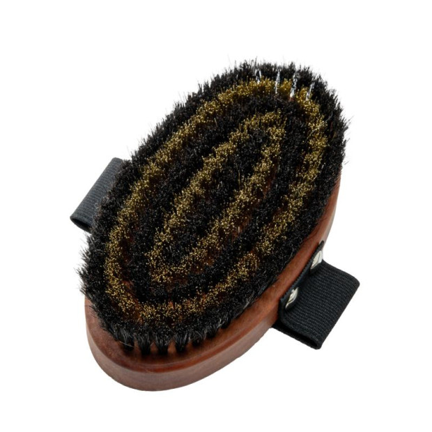 Brosse massage laiton crin de cheval Tauro Pro Line