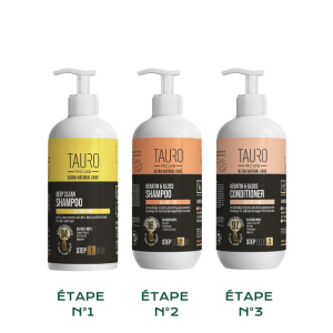 Pack poils longs Kératine et Gloss Tauro Pro Line