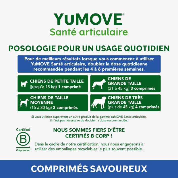 YuMOVE Senior Lintbells, douleurs et raideurs articulaires