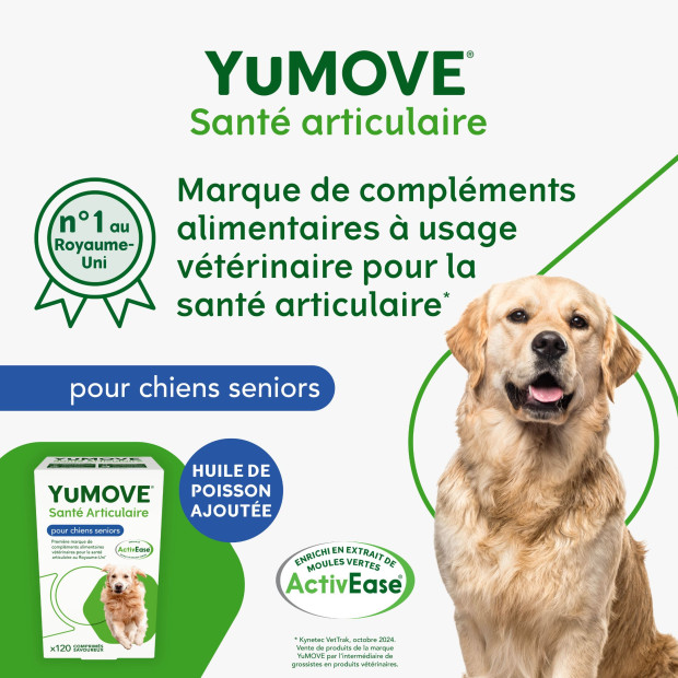 YuMOVE Senior Lintbells, douleurs et raideurs articulaires