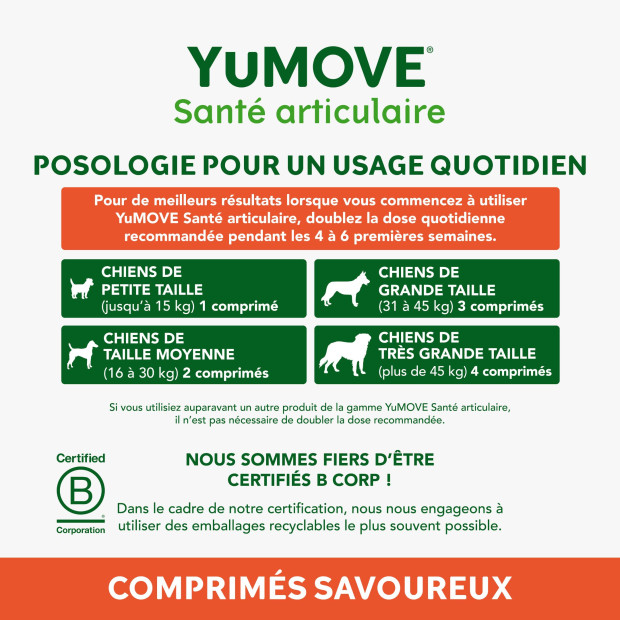 YuMOVE jeune et actif Lintbells, renforce articulations
