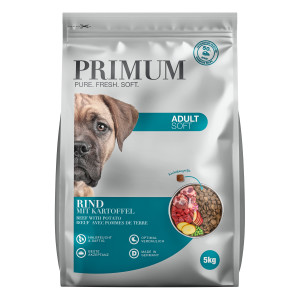 Croquettes chien semi humides boeuf Primum