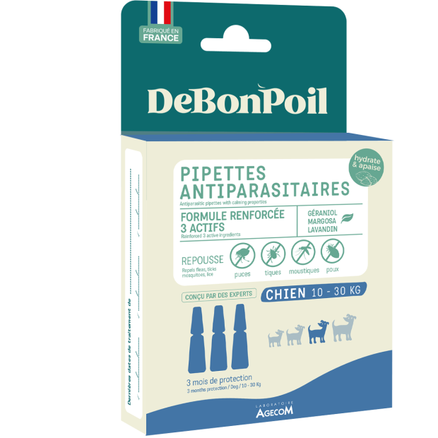 Pipettes Agécom Chien Moyen