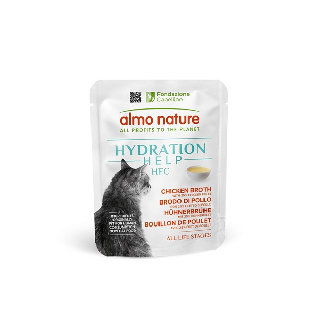 Sachet hydration help Almo Nature 50g poulet