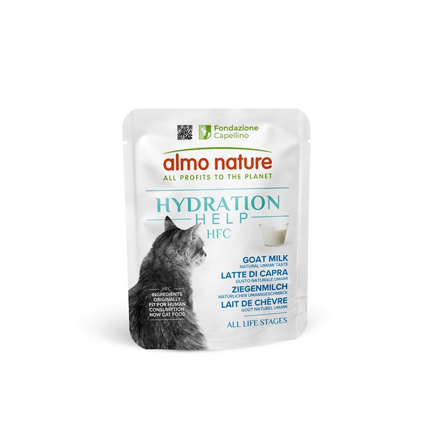 Sachet hydration help Almo Nature 50g lait de chèvre