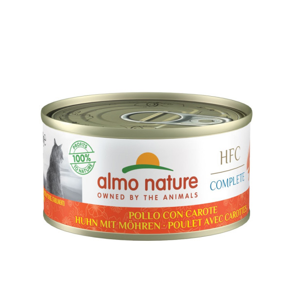 Boite HFC 70g grain free poulet carottes