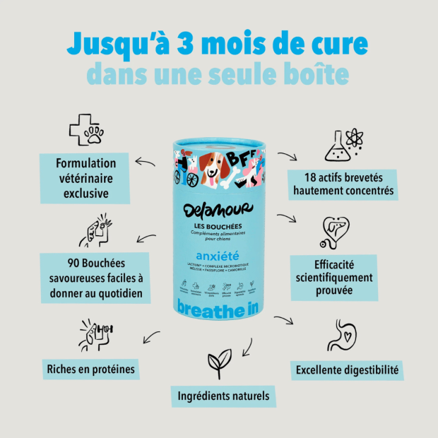 Bouchées Anxiété Delamour - un anti stress naturel !