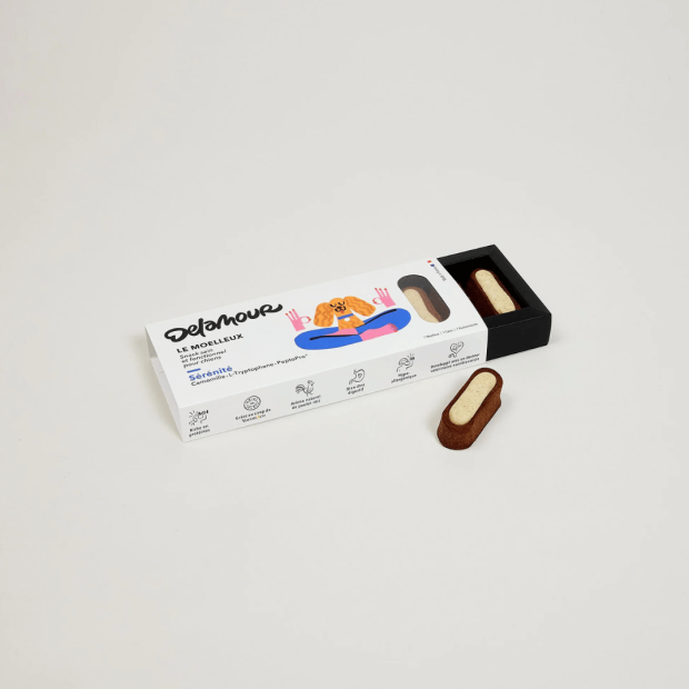 Le Moelleux Sérénité Delamour – Pâtisserie naturelle pour chien apaisé et détendu