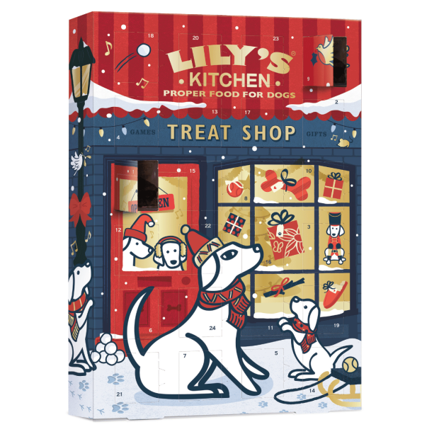 Calendrier de l'avent chien Lily's Kitchen avec friandises