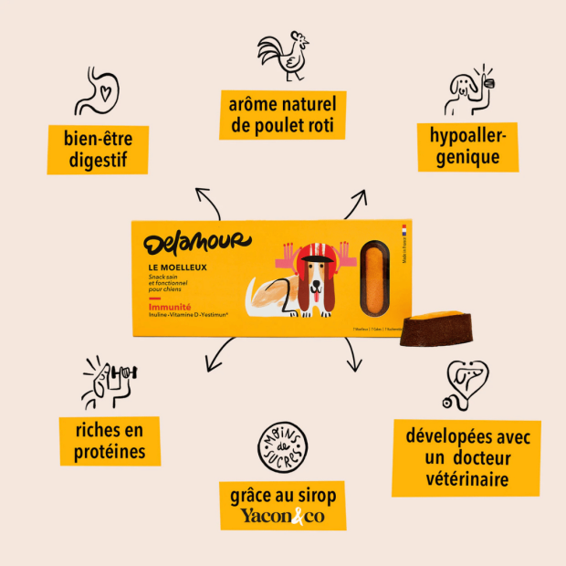 Le Moelleux Immunité – Pâtisserie naturelle pour chien