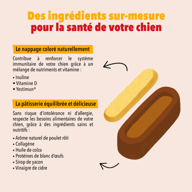 Le Moelleux Immunité – Pâtisserie naturelle pour chien