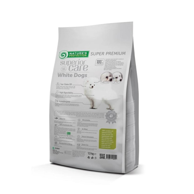 Croquettes pour chien blanc Junior de petites races