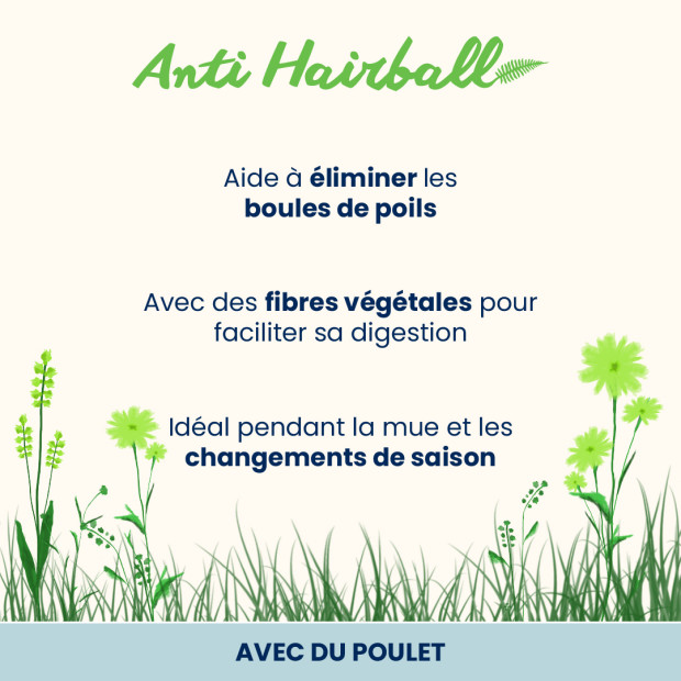 Pâtée anti hairball holistic en sachets pour chats Almo Nature