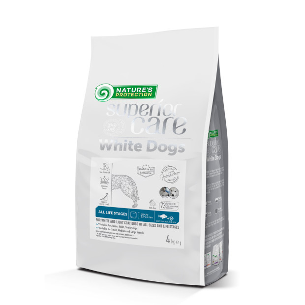Croquettes-chien-blanc-poisson-et-riz all-life Stages-Nature's protection-4kg