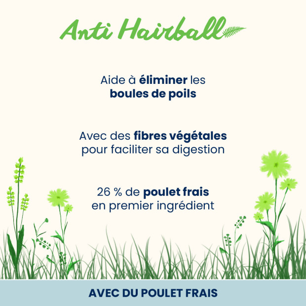 Croquettes pour chats holistic anti hairball Almo Nature